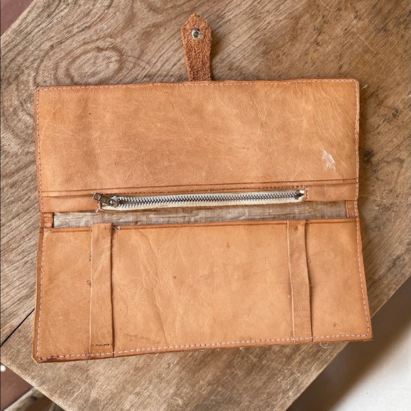 Porte-Thermos En Cuir Toolé Vintage - Style Tereré Du Paraguay - Occasion